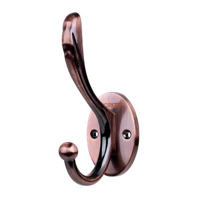 Gancho Parede Duplo Worker 100mm X 155mm Cobre Antigo