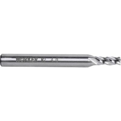 Fresa De Topo Reto 4mm Haste 6mm Aço Rápido Worker 217823