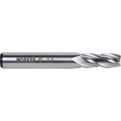 Fresa De Topo 9mm Haste 10mm 4 Cortes HSS M2 Worker