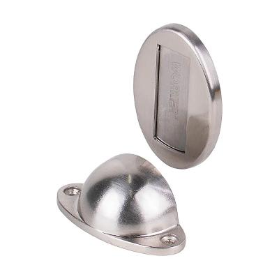 Fixador De Porta Magnético Invisível Worker 100mm Níquel