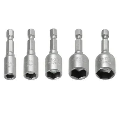 Jogo De Soquetes Magnéticos 1/4 48mm 5 Peças Worker