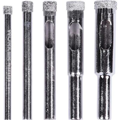 Kit Serra Copo Diamantada 5 Peças 4mm A 10mm Worker
