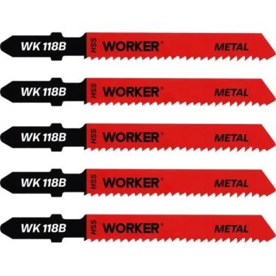 Lâmina Serra Tico Tico HSS 76mm 12 Dentes 5 Pecas Worker