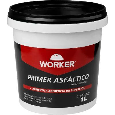 Primer Asfáltico Impermeabilizante 1L Worker Base Aquosa