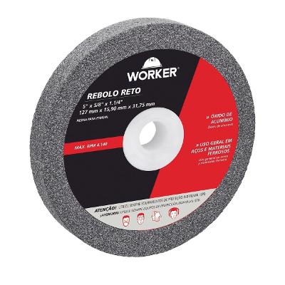 Rebolo Reto 5'' X 5/8'' X 1.1/4'' 127 mm G60 Worker
