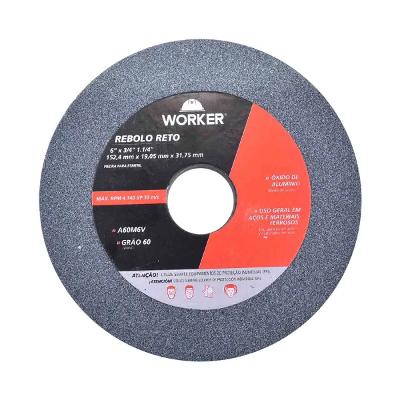 Rebolo Reto Uso Geral 6'' X 3/4'' X 1.1/4'' Fino G60 Worker