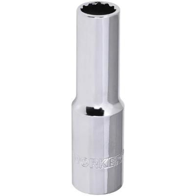 Soquete Estriado Longo 12mm Encaixe 1/2 Worker