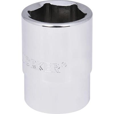 Soquete Sextavado 26mm Encaixe 3/4'' Aço Cromado Worker
