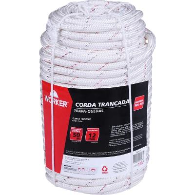 Corda Para Trava Quedas 12mm 50m Poliamida Worker 944017