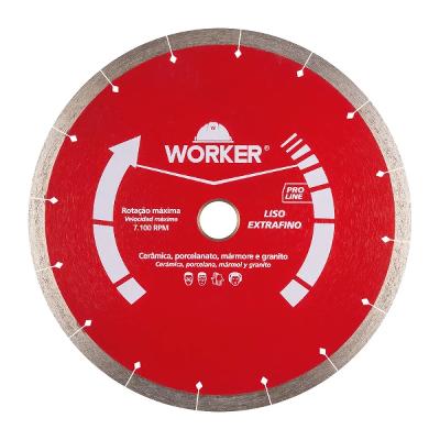 Disco Diamantado 230mm X 25,4mm Worker Liso Extrafino 980927