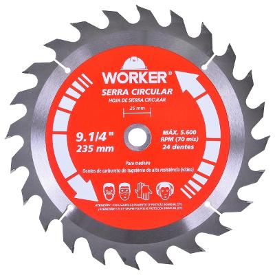 Disco De Serra Widea Worker 235mm 24 Dentes Furo 25mm