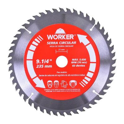 Disco De Serra Circular Widea 9.1/4 Polegadas 235mm Worker