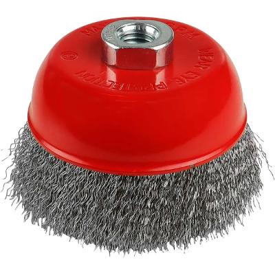 Escova Copo Ondulada 6 Pol M14 0.3mm Worker 982075