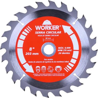 Disco Serra Circular Widea Worker 200mm 24 Dentes 30mm