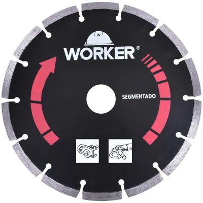 Disco Diamantado Segmentado 230mm X 25,4mm Worker 6600 Rpm