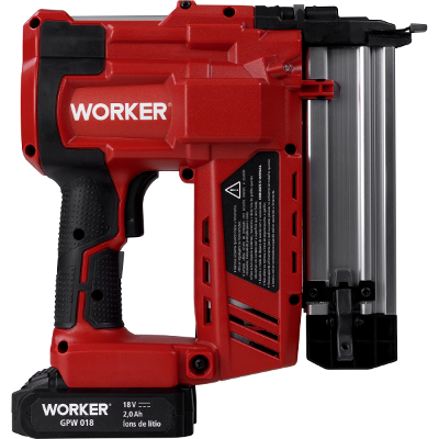 Grampeador Pinador Bateria 18V 2.0Ah Worker Gpw 018