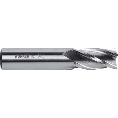 Fresa De Topo Reto 20mm Haste 20mm HSS DIN 844A Worker