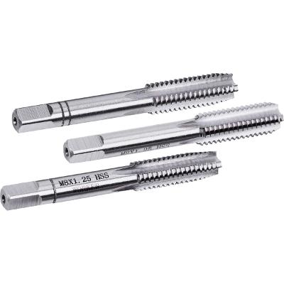 Jogo Macho Manual M8 X 1.25mm 3 Peças HSS Worker DIN 352