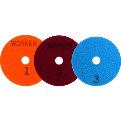 Jogo Disco Lixa Diamantada 101.6mm 3 Peças Worker 960136