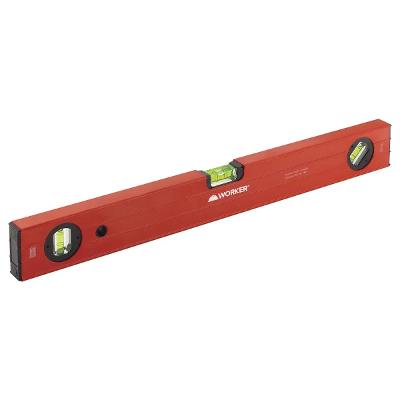 Nível Alumínio Tipo Box 600mm 24'' 3 Bolhas Magnético Worker