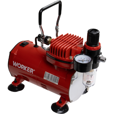Minicompressor Aerógrafo 1/5 HP Bivolt Worker Mcw 015