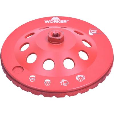 Rebolo Diamantado 180mm M14 20mm Desbaste Worker