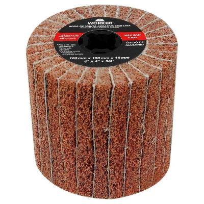 Roda Manta Abrasiva G60 Combinada 4'' X 4'' X 3/4'' Worker
