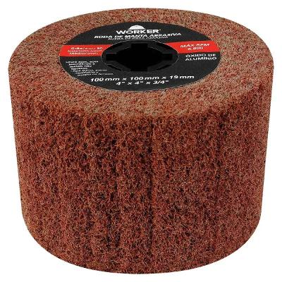 Roda Manta Abrasiva 4''X4''X3/4'' G120 Fino Worker