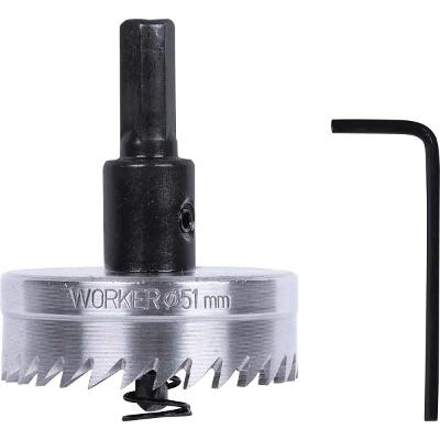 Serra Copo 51 Mm Aço Rápido HSS 3/8 Polegada Worker