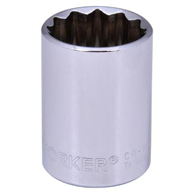Soquete Estriado 22mm Encaixe 1/2 Pol Worker 401668