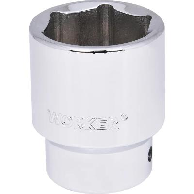 Soquete Sextavado Encaixe 3/4'' 34 mm Aço Cromado Worker