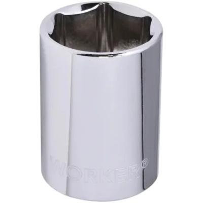 Soquete Sextavado Encaixe 1/2'' 27mm Cromo Vanádio Worker