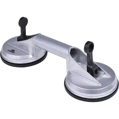 Ventosa Dupla Alumínio 60kg Sucção Vidro Piso Worker Pro