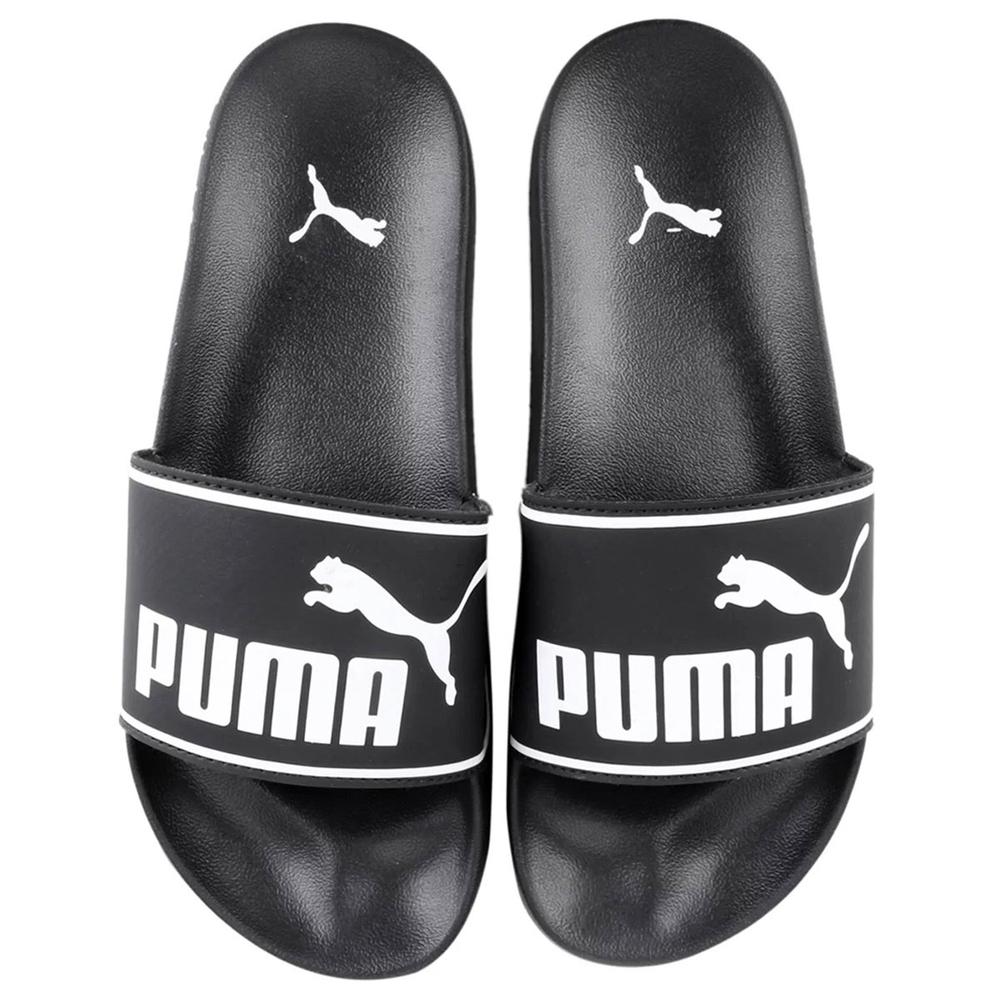 Chinelo Slide Puma Leadcat 2.0 - Branco e Preto - 1
