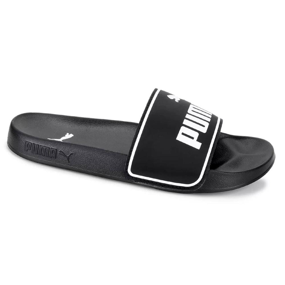 Chinelo Slide Puma Leadcat 2.0 - Branco e Preto - 2