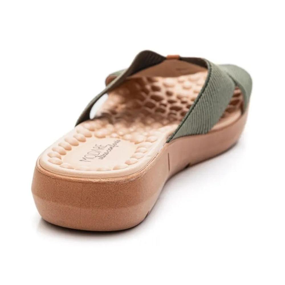 Tamanco Modare UltraConforto Elástico Feminino - Verde Musgo - 3