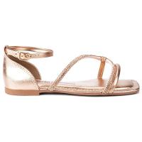 Rasteira Dakota Strass Metalizada Feminina - Rosê - 2