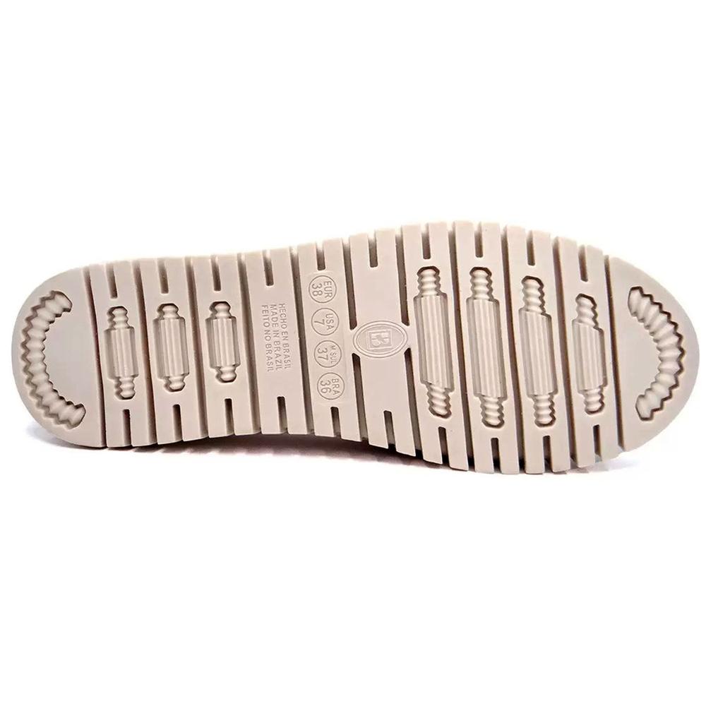 Mocassim Bottero Couro Summer Corrente Feminino - Branco Off - 4