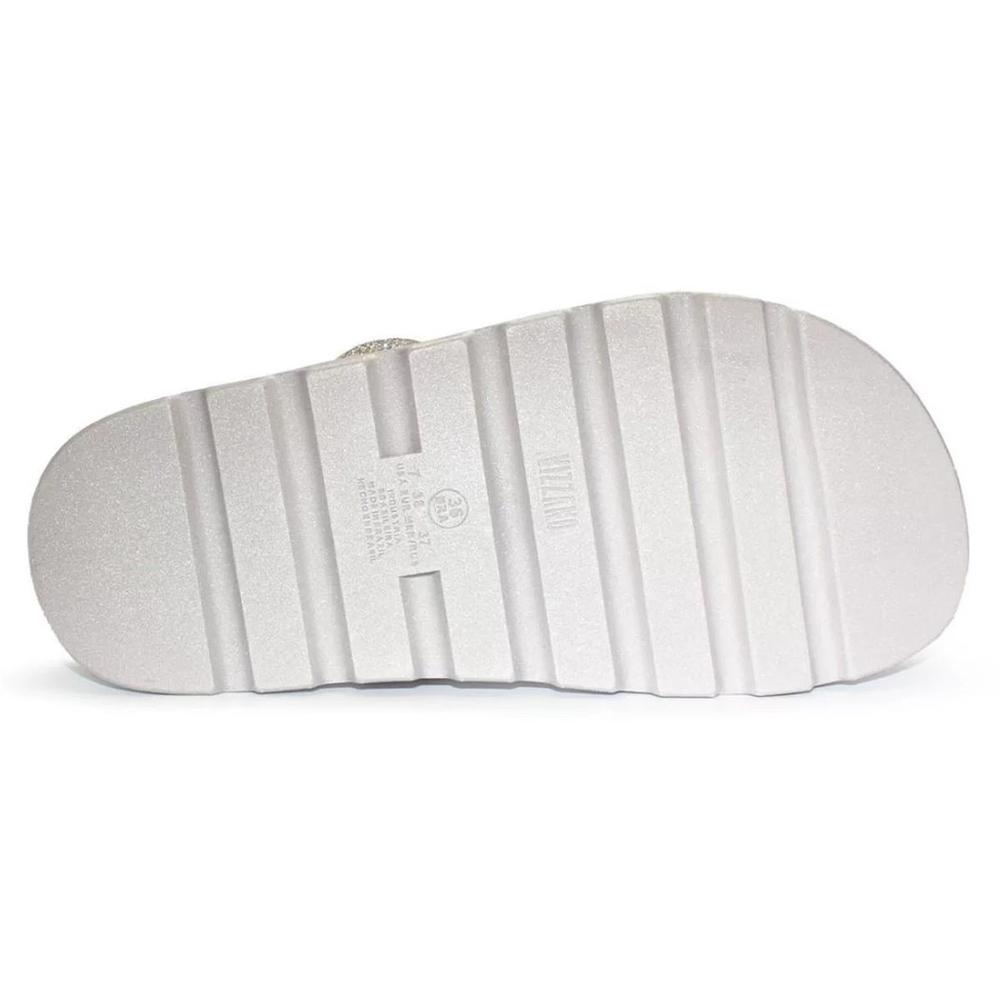 Rasteira Vizzano Flatform Strass Hotfix - Prata - 6