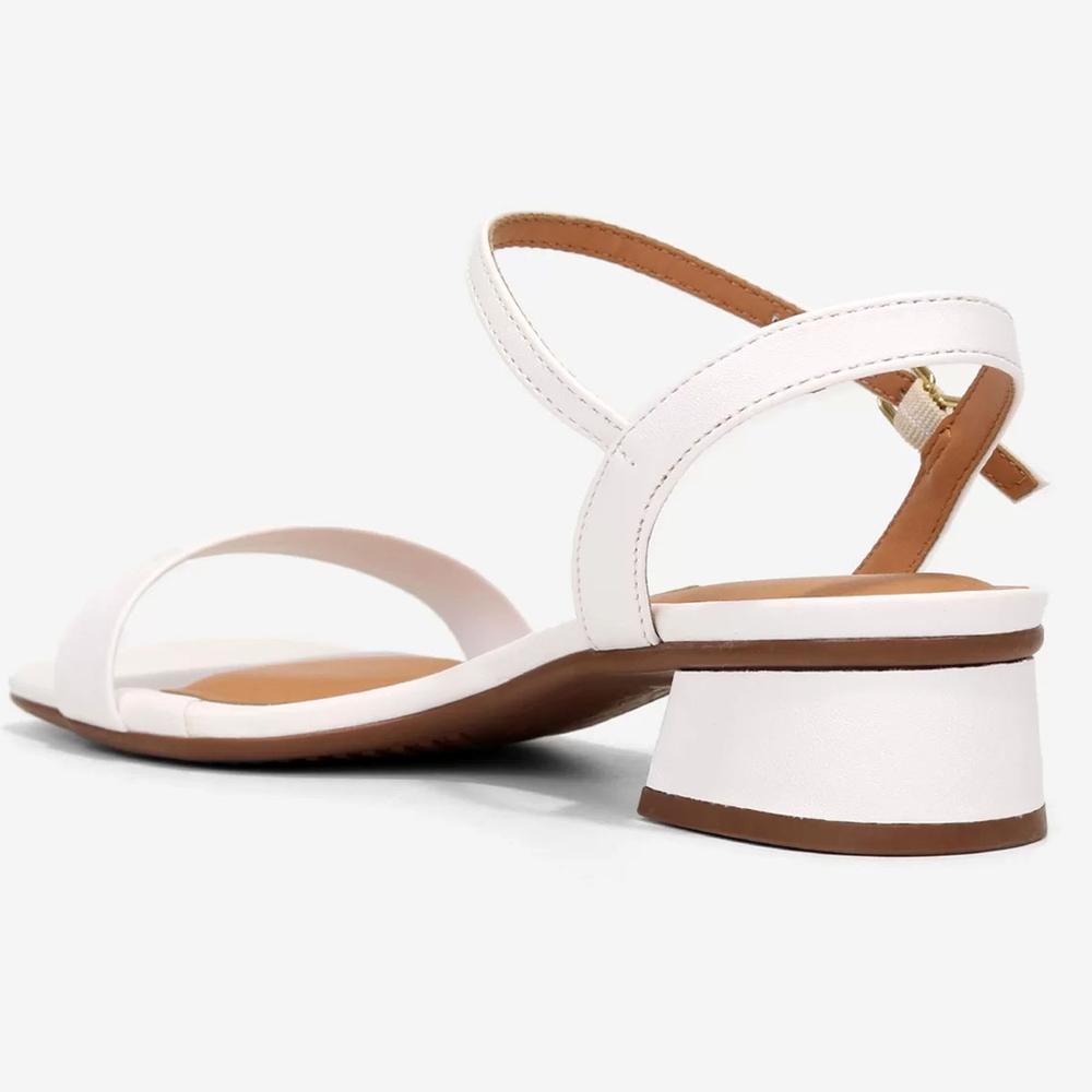 Sandália Vizzano Salto Bloco Baixo Casual Feminina - Branco - 4