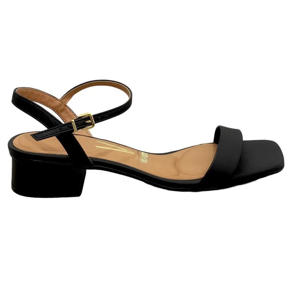 Sandália Vizzano Salto Bloco Baixo Casual Feminina - Preto - 2