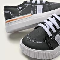 Tênis Infantil Molekinho Casual Listras - Preto e Branco - 3