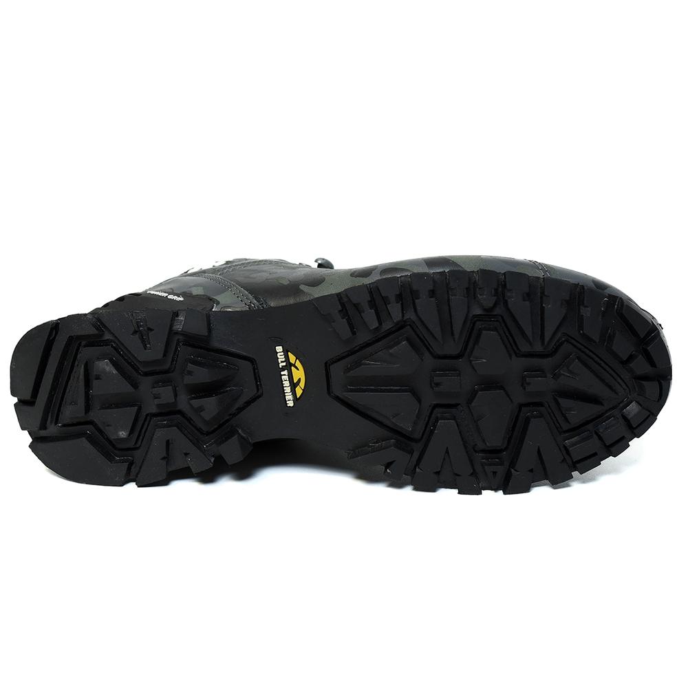 Bota Couro Bull Terrier Elite II Camuflada Masculina - Chumbo - 5