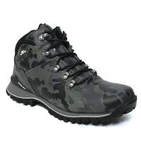 Bota Couro Bull Terrier Elite II Camuflada Masculina - Chumbo - 1