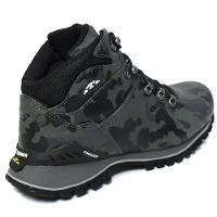Bota Couro Bull Terrier Elite II Camuflada Masculina - Chumbo - 7