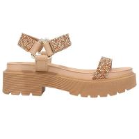 Rasteira Vizzano Strass Tratorada Feminina - Bege - 2