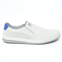 Sapatênis Couro Freeway Track 03 Masculino - Branco e Azul - 2