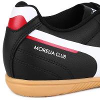 Chuteira Futsal Mizuno Morelia Club In Masculina - Preto e Branco