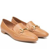 Mocassim Loafer Vizzano Metal Feminino - Caramelo - 1