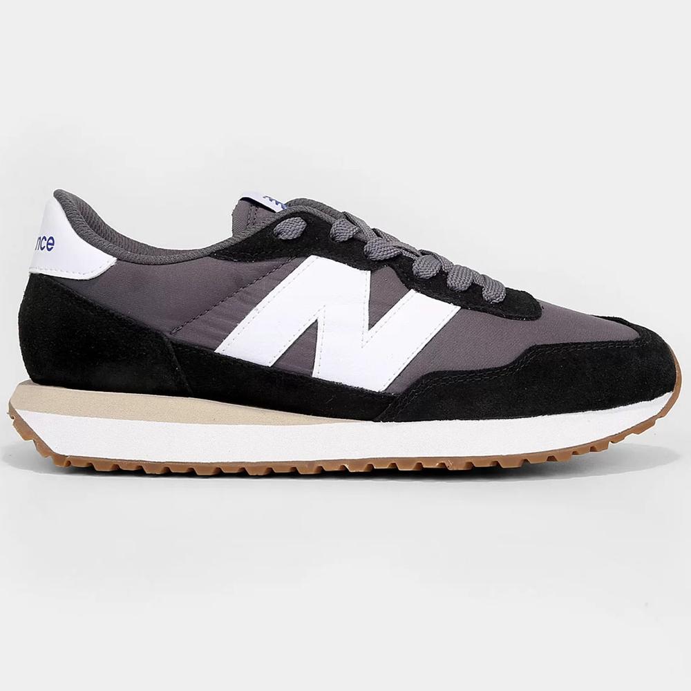 Tênis New Balance 237 Masculino - Preto e Cinza - 2